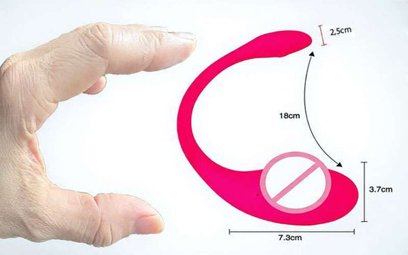Kích thước trứng rung 2 đầu Vibrator kết nối app
